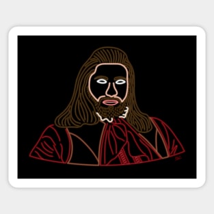 Nandor Neon Light Portrait Sticker